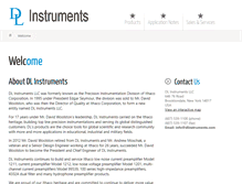 Tablet Screenshot of dlinstruments.com